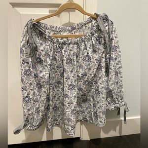 La Vie Rebecca Taylor floral blouse. Size L.
